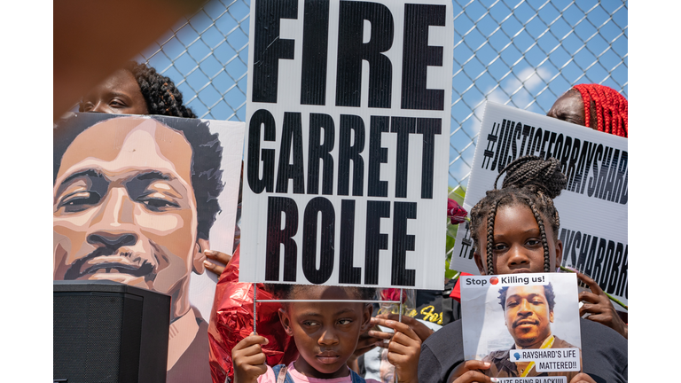 Protesters Demand Justice On Anniversary Of Rayshard Brooks' Death