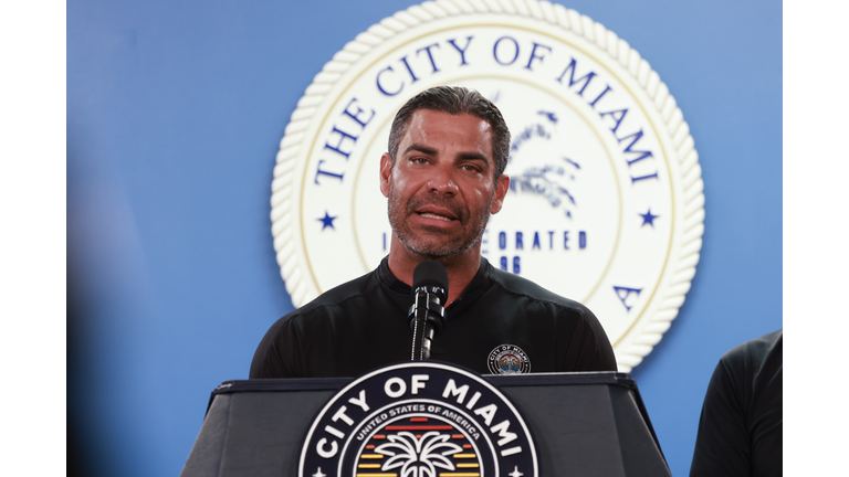 Miami Mayor Suarez Holds News News Ahead Of 2024 Hurricane Season