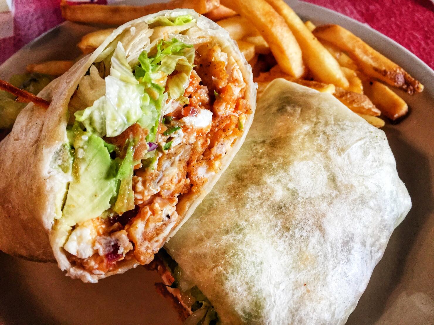 Buffalo Chicken Blue Cheese Wrap