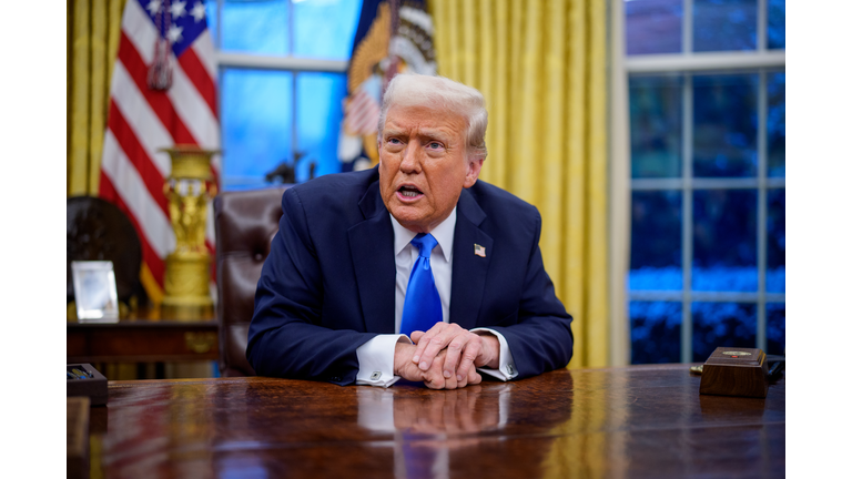 Elon Musk Joins President Trump For Signing Executive Orders In The Oval Office