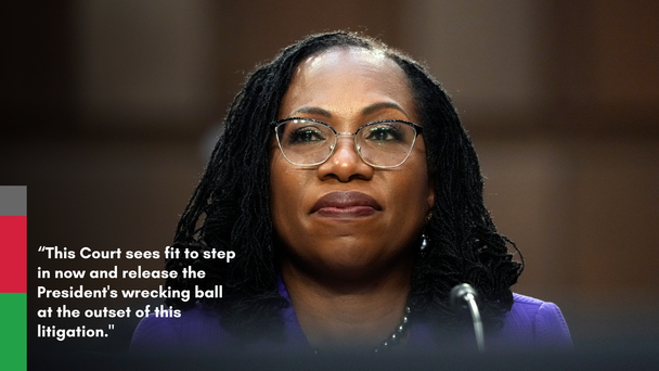Ketanji Brown Jackson Dissents In SCOTUS Decision To Allow Mass Layoffs