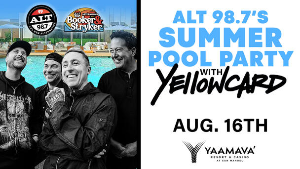 Buy Tickets Starting Friday For ALT 98.7's Summer Pool Party With YELLOWCARD