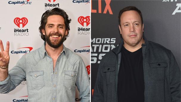Thomas Rhett Teams Up With Surprise Guest Kevin James On Stage — See Photo