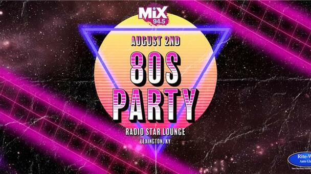 Mix 94.5 80's Night is Back 🎉 brought to you by Rite-Way Auto Glass! Break out the neon, tease that hair, and get your tickets now!