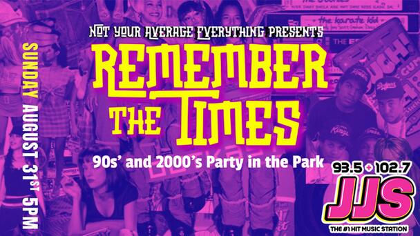 Win Tickets to the Remember the Times Festival at Elmwood Park, Aug. 31, From 93.5/102.7 JJS!