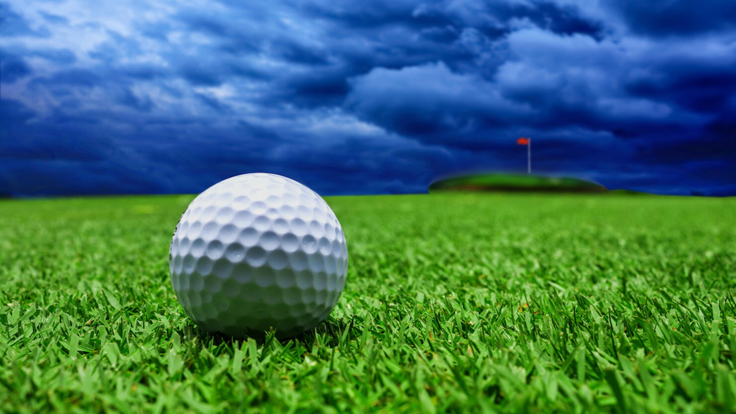 Rain fall golf courses.