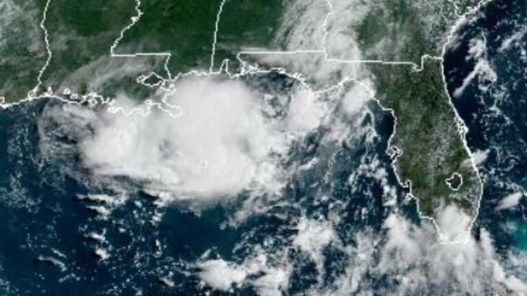 Satellite imagary of the Gulf of America