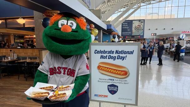 Logan Airport Celebrates Summer And Baseball On National Hot Dog Day 