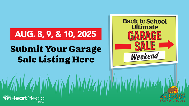 Minot's Back To School Garage Sale Weekend 