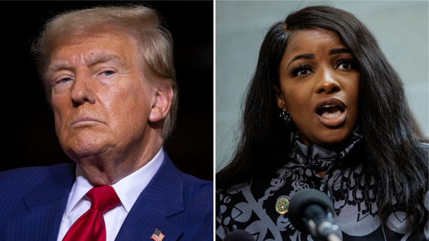Trump Challenges 'Low IQ' Rep. Jasmine Crockett To Intelligence Test 