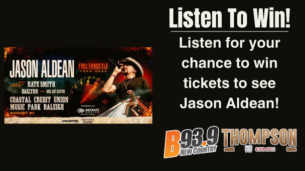 Listen To Win Jason Aldean Tickets!