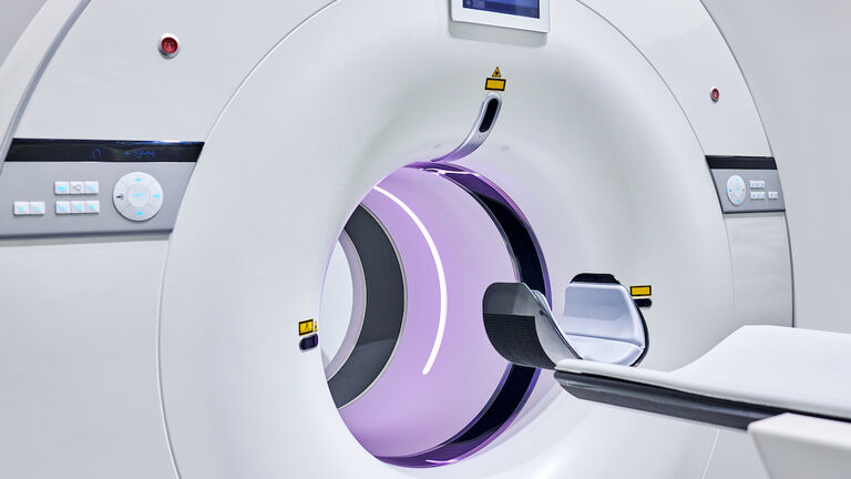 Close-up of Modern MRI Machine
