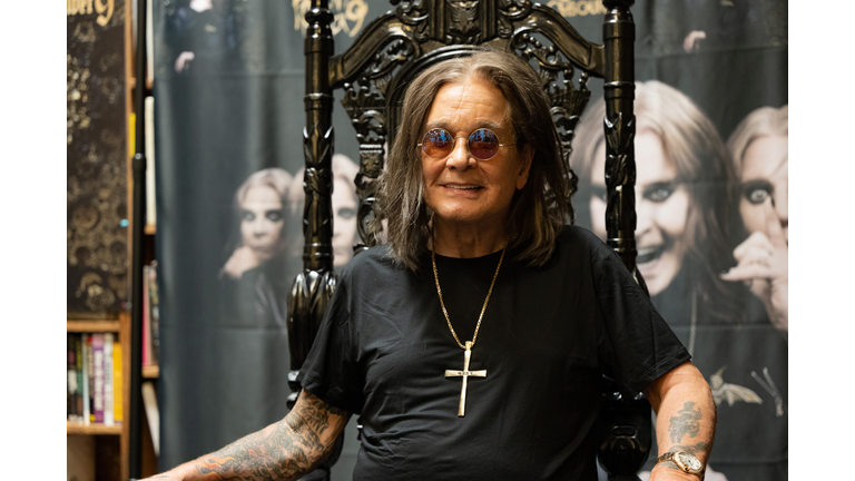 Ozzy Osbourne Signs Copies Of His Album "Patient Number 9"