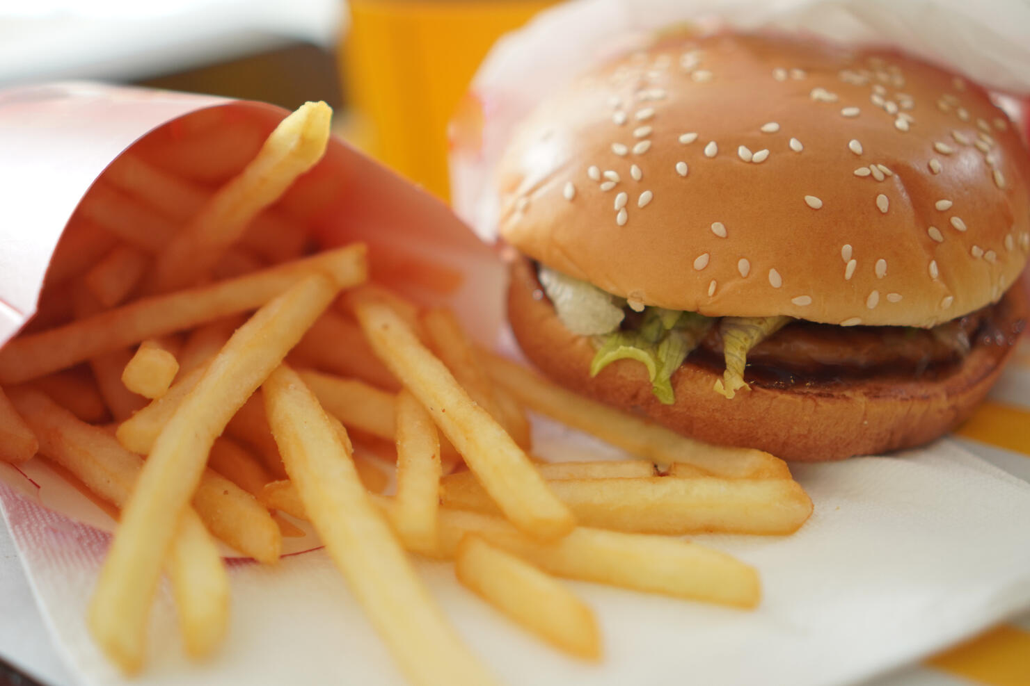 French fries Hamburger
