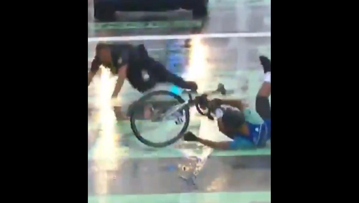 A Guy Pretended To Be A Tour de France Cyclist And Got Crushed By Security