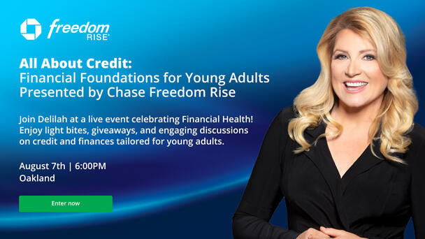 Join Delilah at the Chase Community Bank in Oakland as she Hosts All About Credit: Foundations for Young Adults