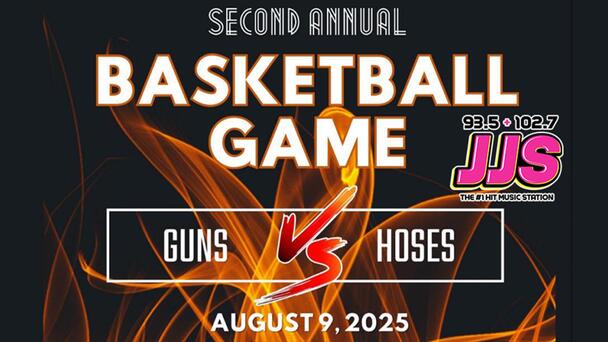 Win Tickets to the 2nd Annual Guns vs Hoses Basketball Game, Sat., Aug. 9, From 93.5/102.7 JJS!