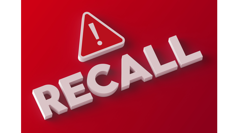 Recall Product Recalled Alert Warning 3D