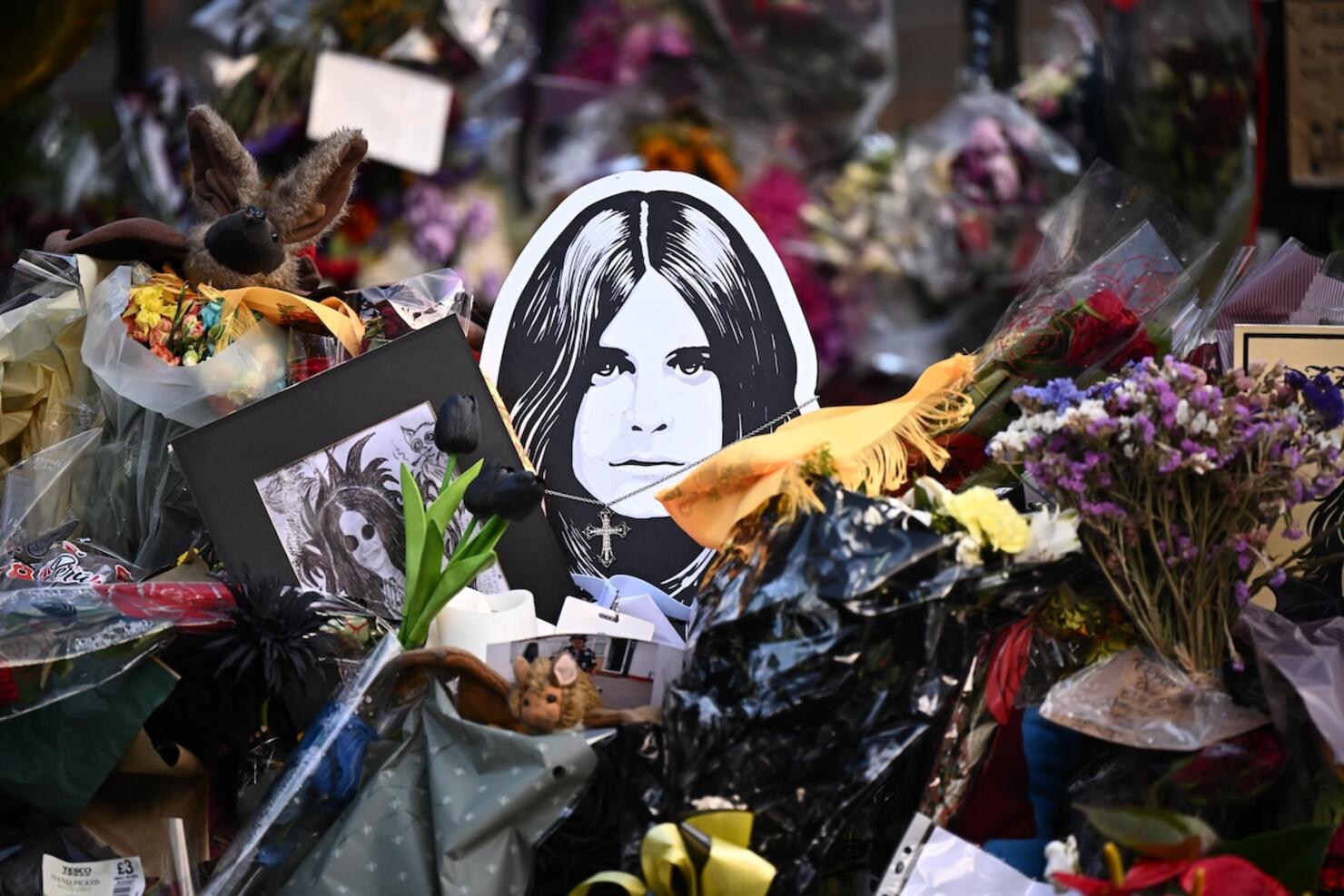 Heavy Metal Legend Ozzy Osbourne's Cortege Travels Through His Home City Of Birmingham
