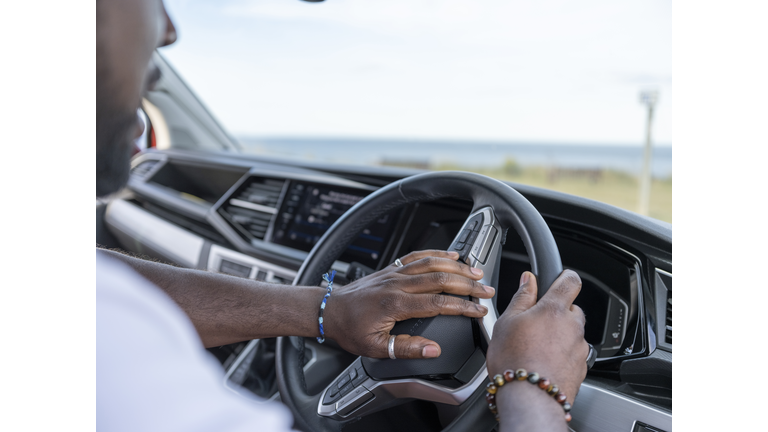 Driver using car horn