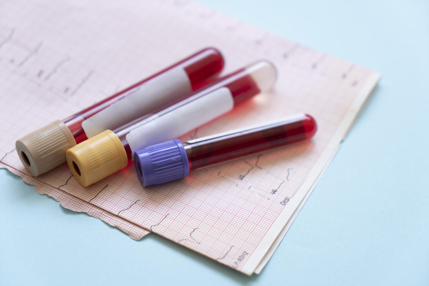 Blood test tubes