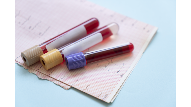 Blood test tubes