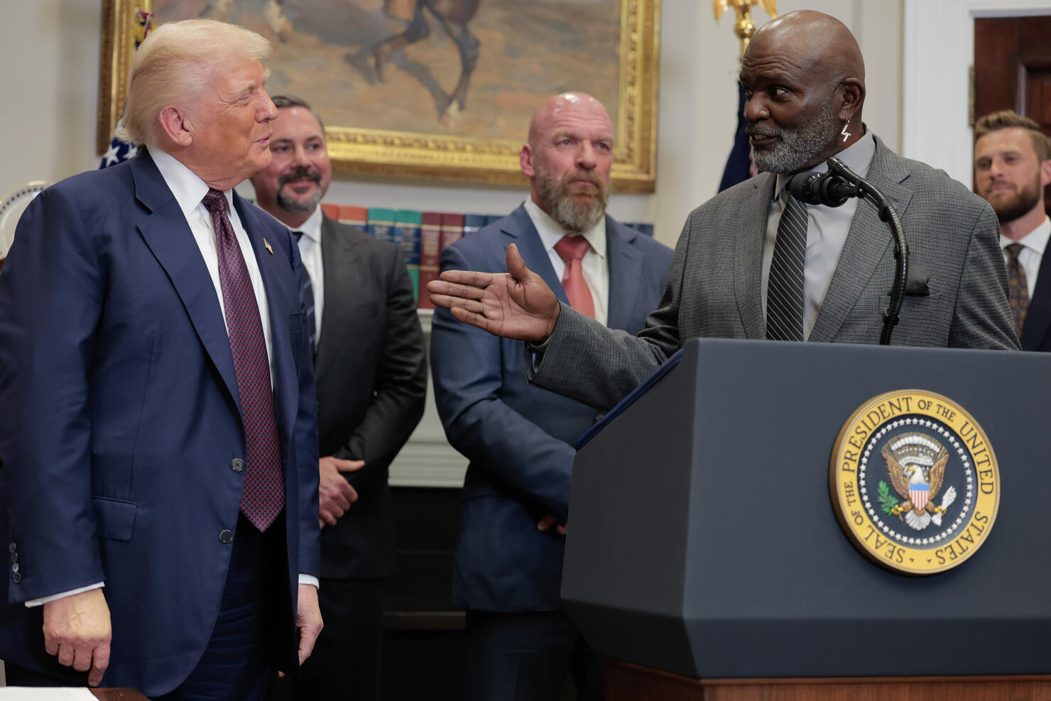 President Trump Signs Executive Order In White House's Roosevelt Room