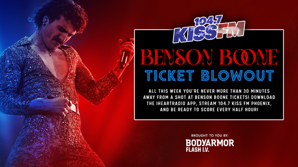 You're never more than 30 minutes away from winning Benson Boone tickets! 