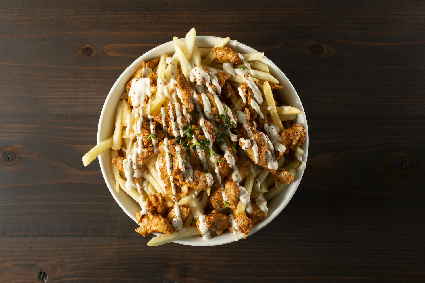 TD chicken shawarma fries