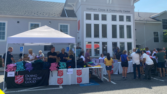 Salvation Army Holds Event To Help Families In Need Prepare For School Year