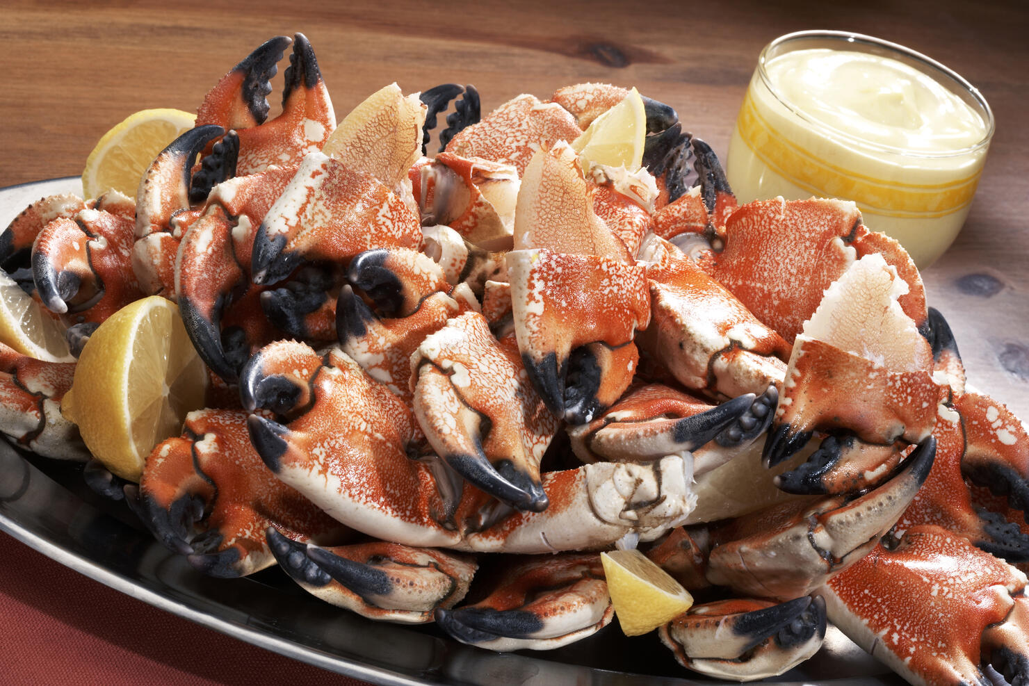 stone crab plated for dinner