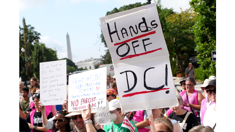 Washington, DC Residents Rally Against Federal Takeover Of City By Trump Administration