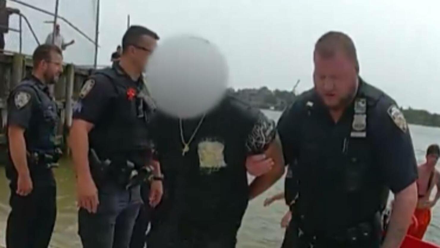 Body camera footage of an arrests
