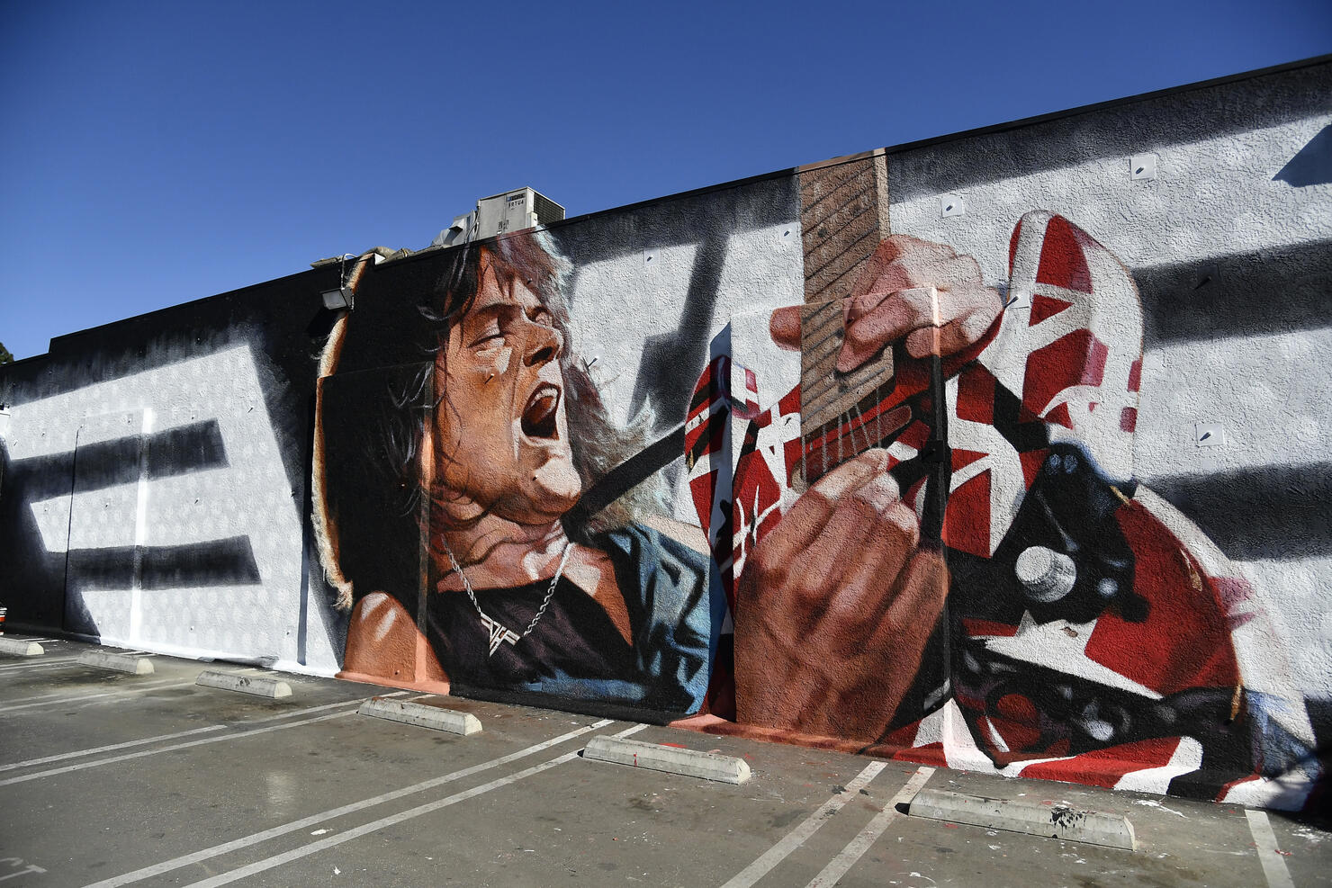 Unveiling Of Eddie Van Halen Mural "Long Live The King" By Artist Robert Vargas