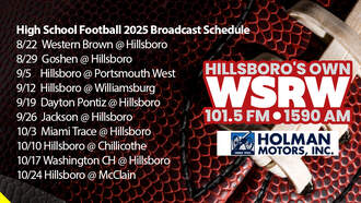101.5 WSRW H.S. Football Schedule 2025