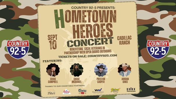 Country 92-5's Hometown Heroes Concert!