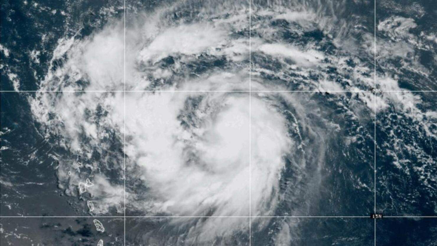 Satellite image of Hurricane Erin