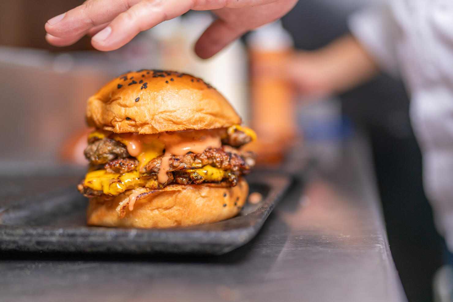 Burger bun ready to eat
