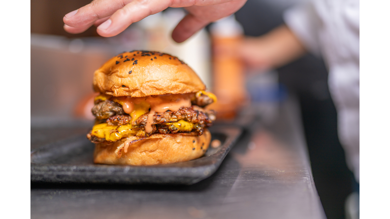 Burger bun ready to eat