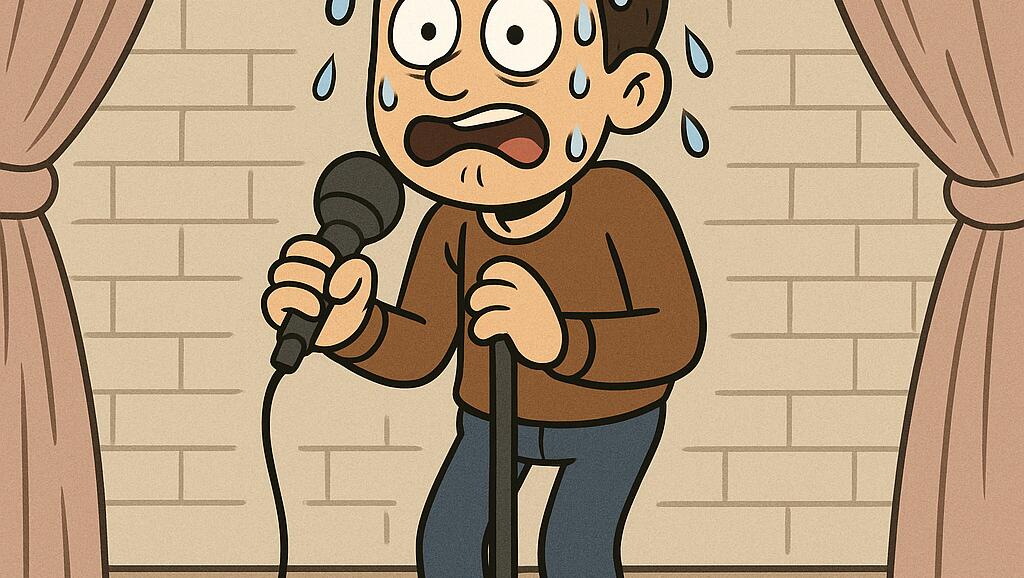 This Guy Does "STAND UP COMEDY" in His Basement! GENUIS!