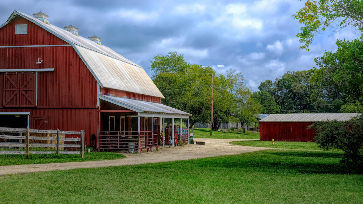 Farm in the countryside