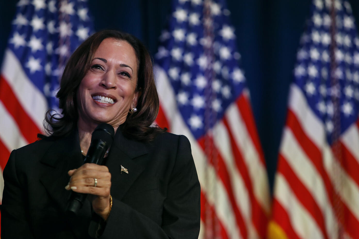 Vice President Harris Holds Campaign Event In Kalamazoo, Michigan