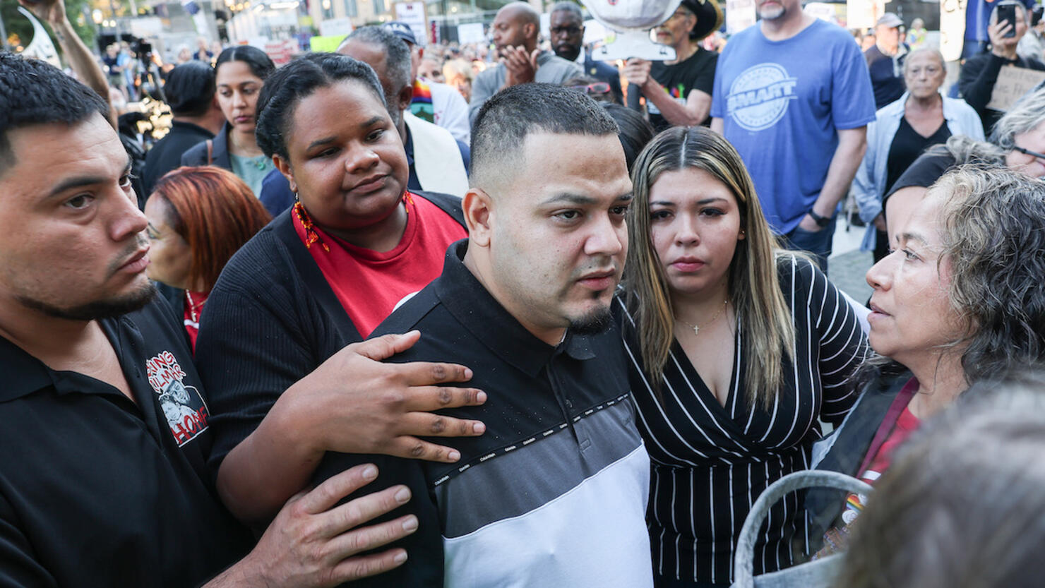 Kilmar Abrego Garcia Checks In At Baltimore ICE Office After Release From Jail
