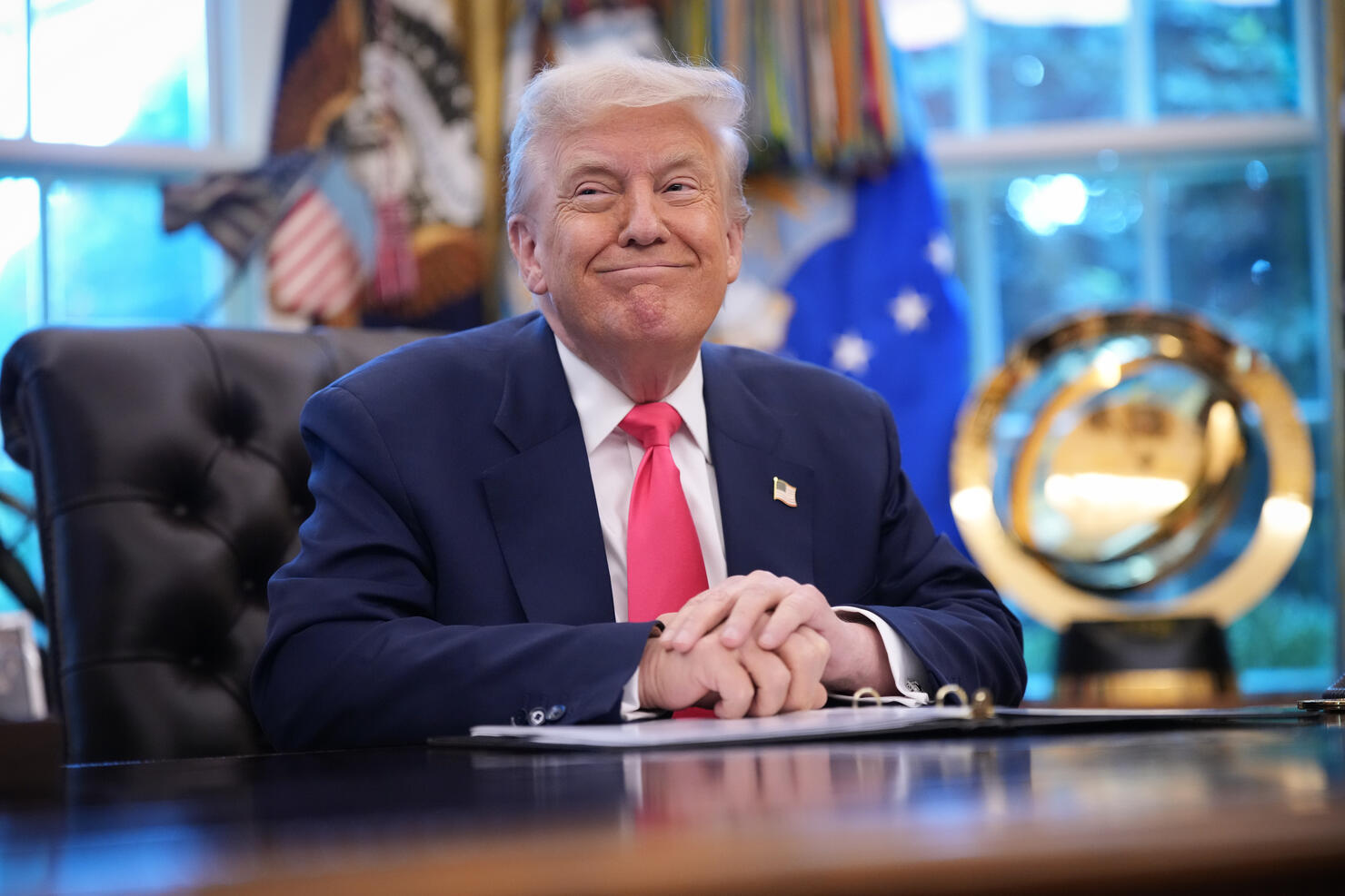 President Trump Delivers Remarks From The Oval Office