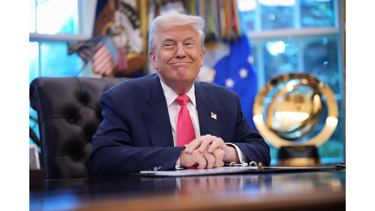 President Trump Delivers Remarks From The Oval Office