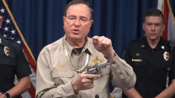 Sheriff Wears Alleged Drug Dealer's $50K Gold Chain During Press Conference