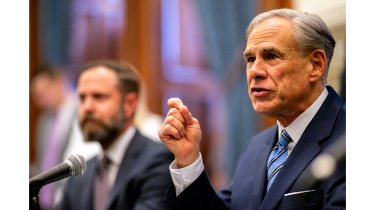 Texas Governor Abbott Holds Bill Signing To Create A Texas DOGE Office