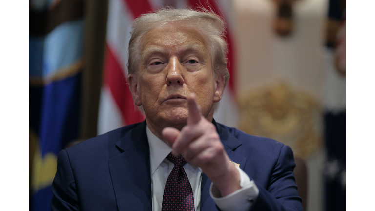 President Trump Meets With His Cabinet At The White House