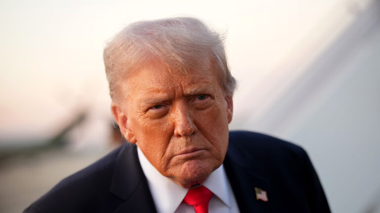 President Trump Travels To New York To Attend U.S. Open Finals