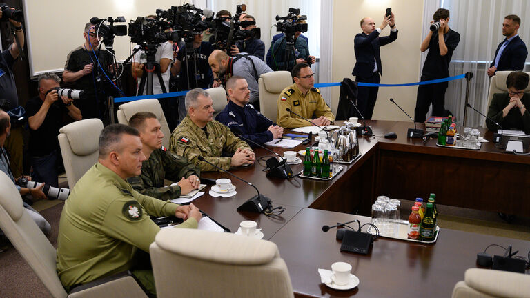 Extraordinary Government Cabinet Meeting Following Drones Downing In Polish Airspace.